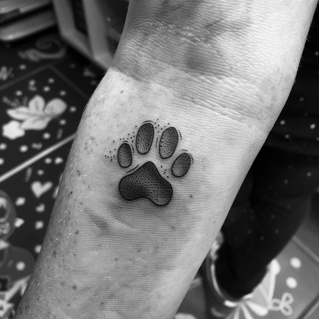 koiran tassu tatuointi