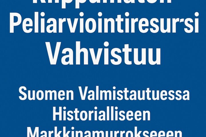 Riippumaton Peliarviointiresurssi Vahvistuu Suomen Valmistautuessa Historialliseen Markkinamurrokseen